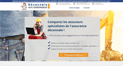 Desktop Screenshot of decennale-autoentrepreneur.net